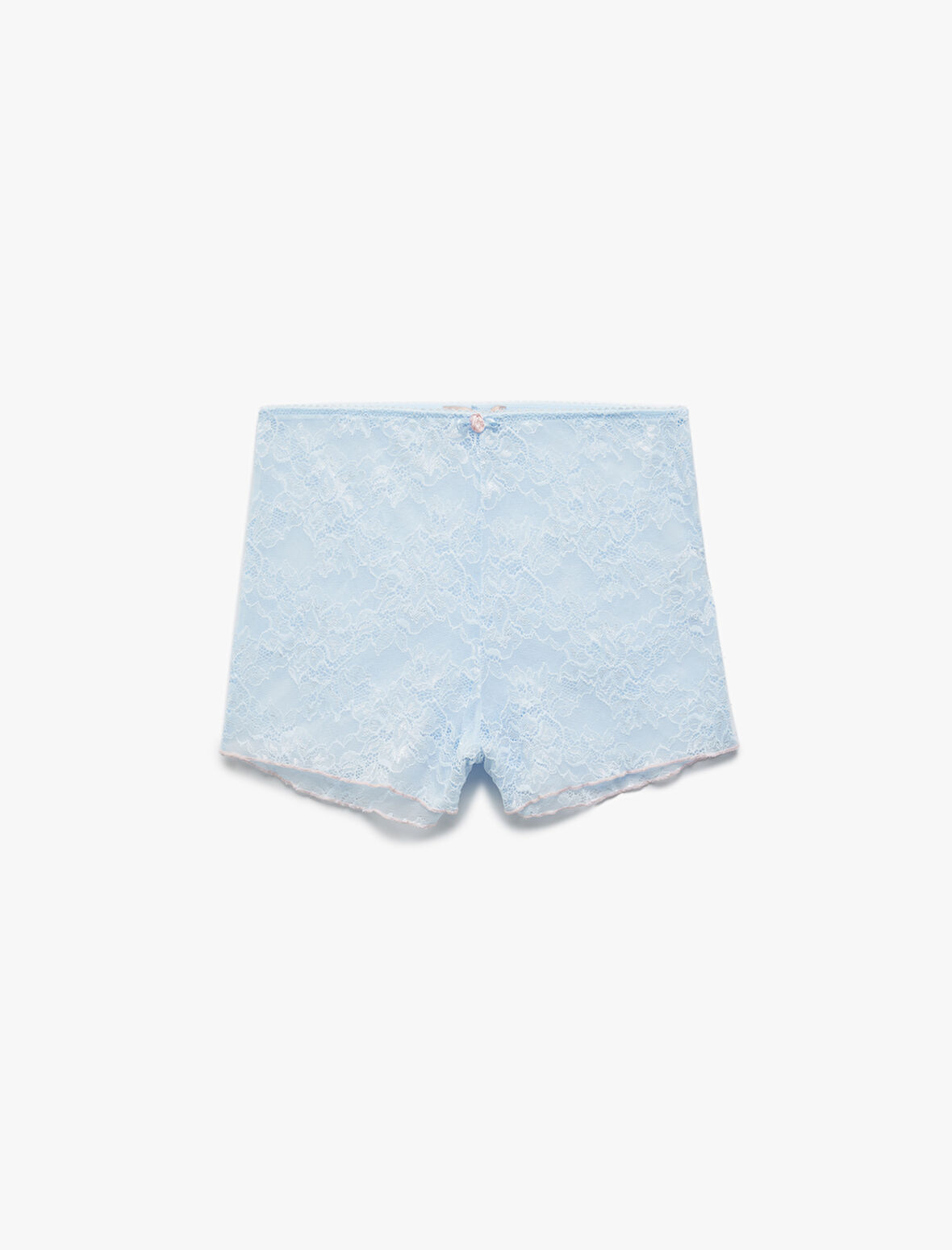 Dantelli Mini Şort Pijama Altı