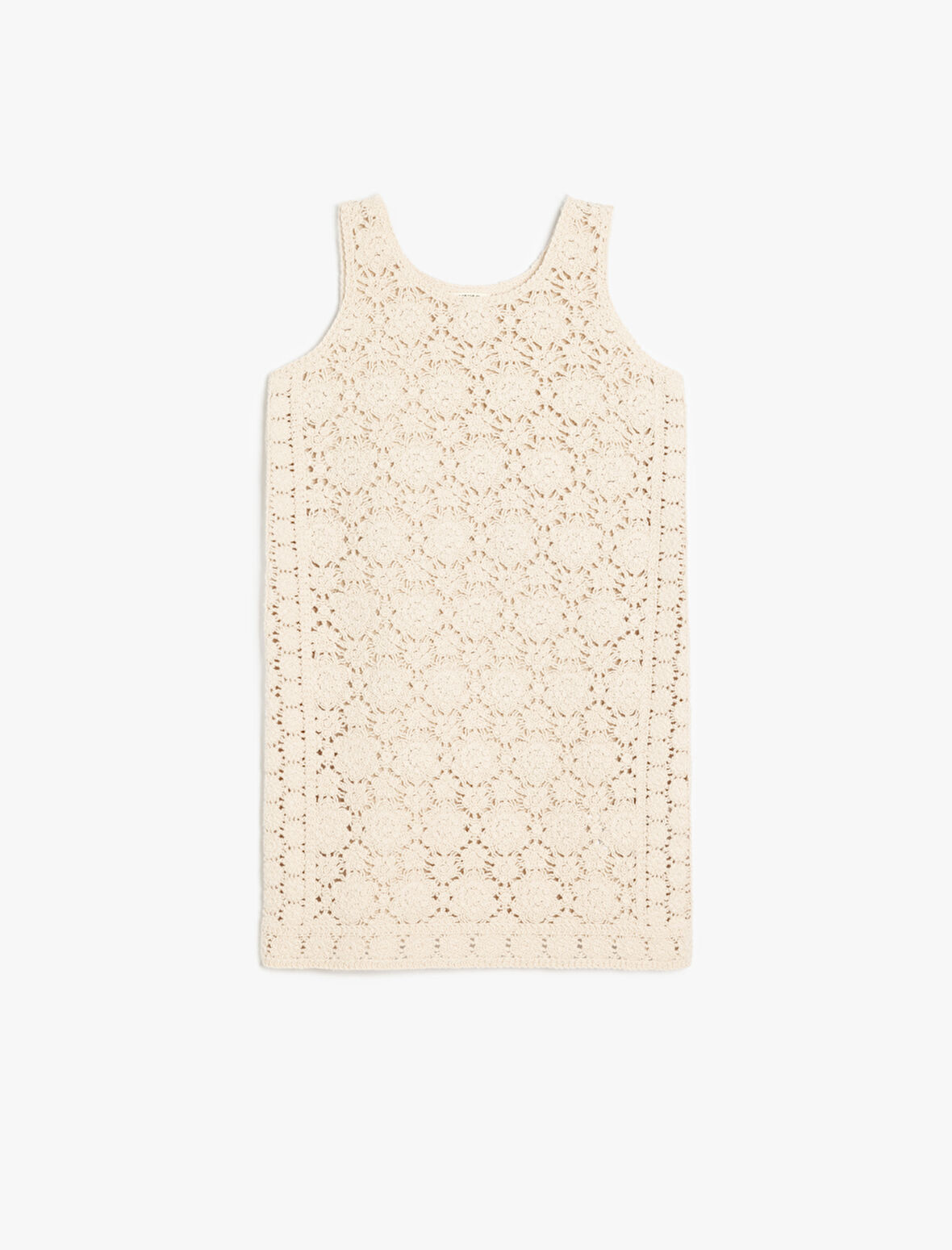 Pamuklu Ajurlu Askılı Jile Elbise