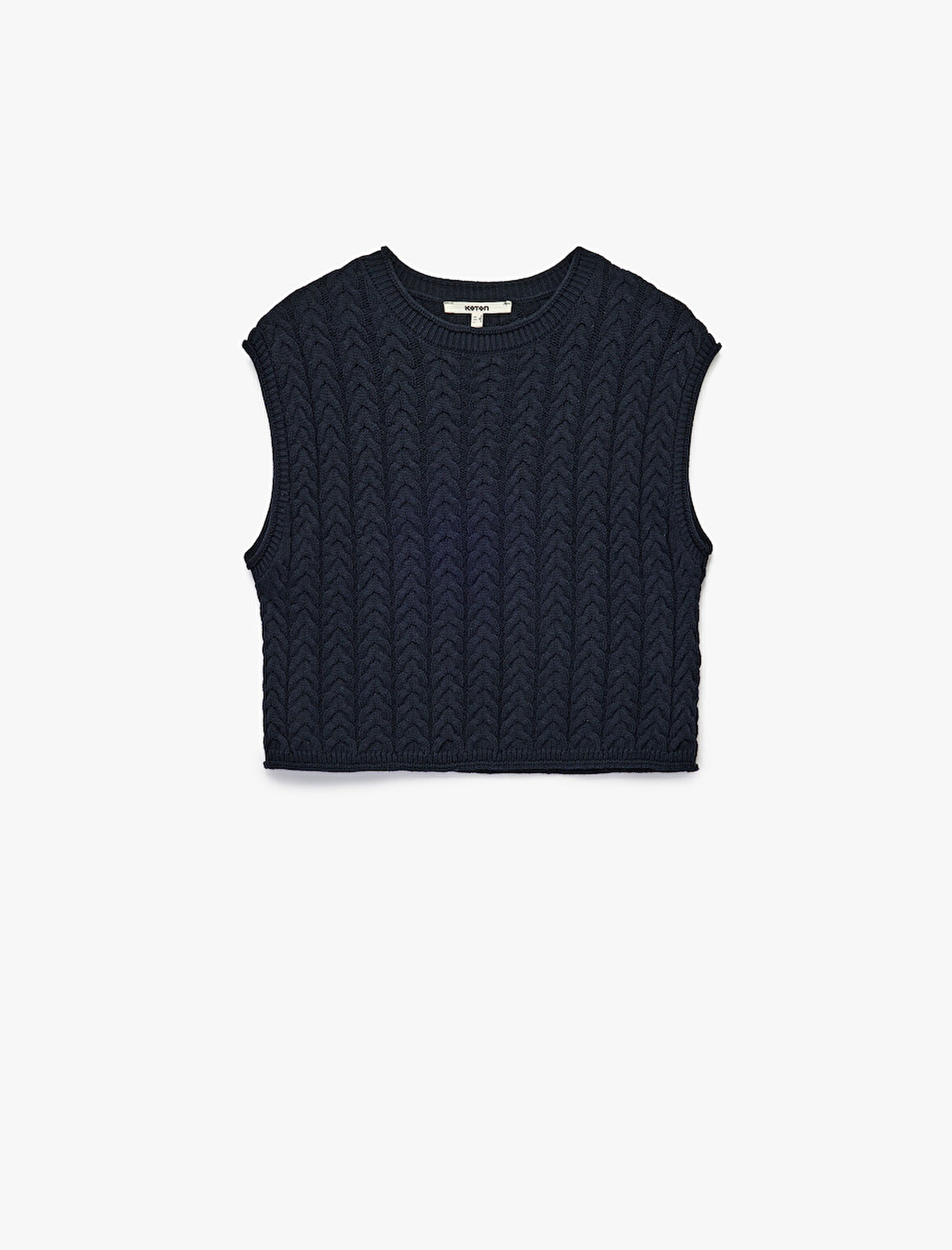 Kolsuz Bisiklet Yaka Saç Örgü Süveter