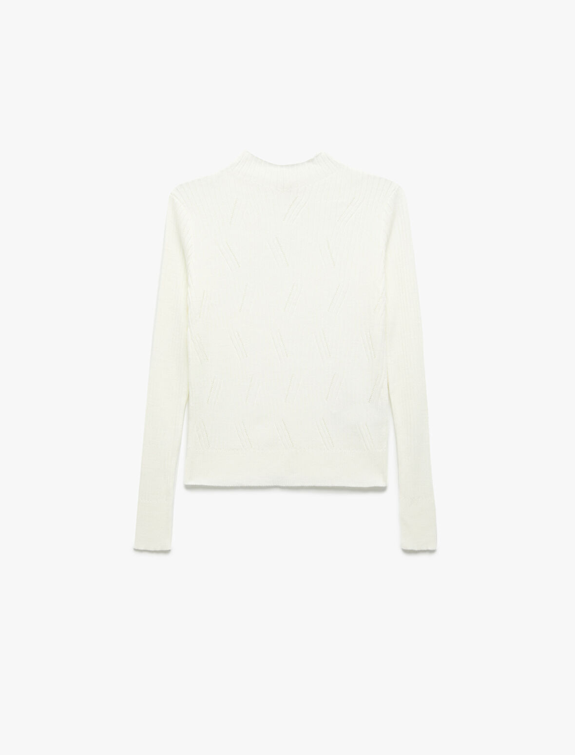 Regular Fit Uzun Kollu Hafif Dik Yaka Triko Kazak