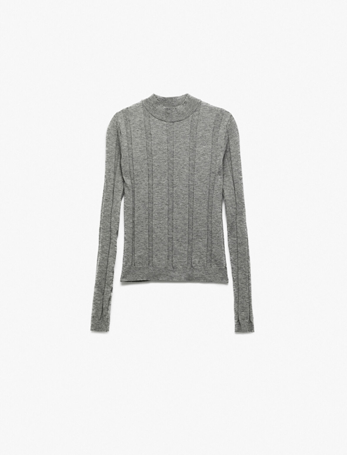 Dik Yaka Uzun Kollu Triko Kazak