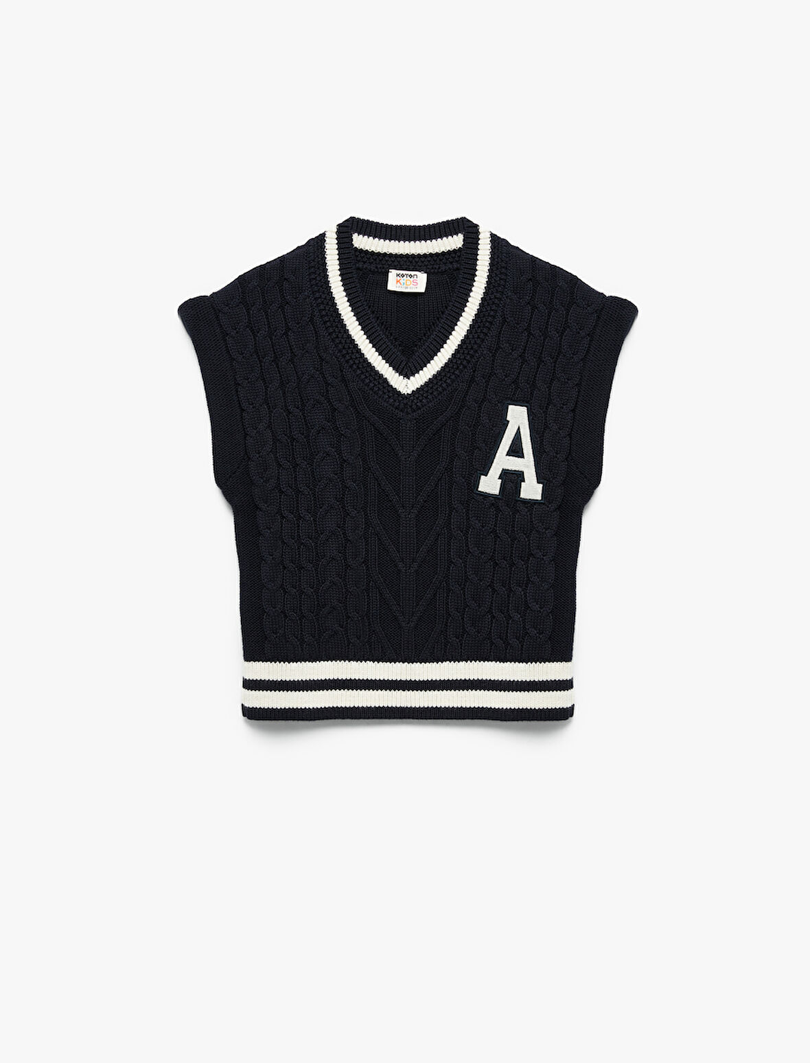 Pamuklu Kolsuz V Yaka Triko Süveter