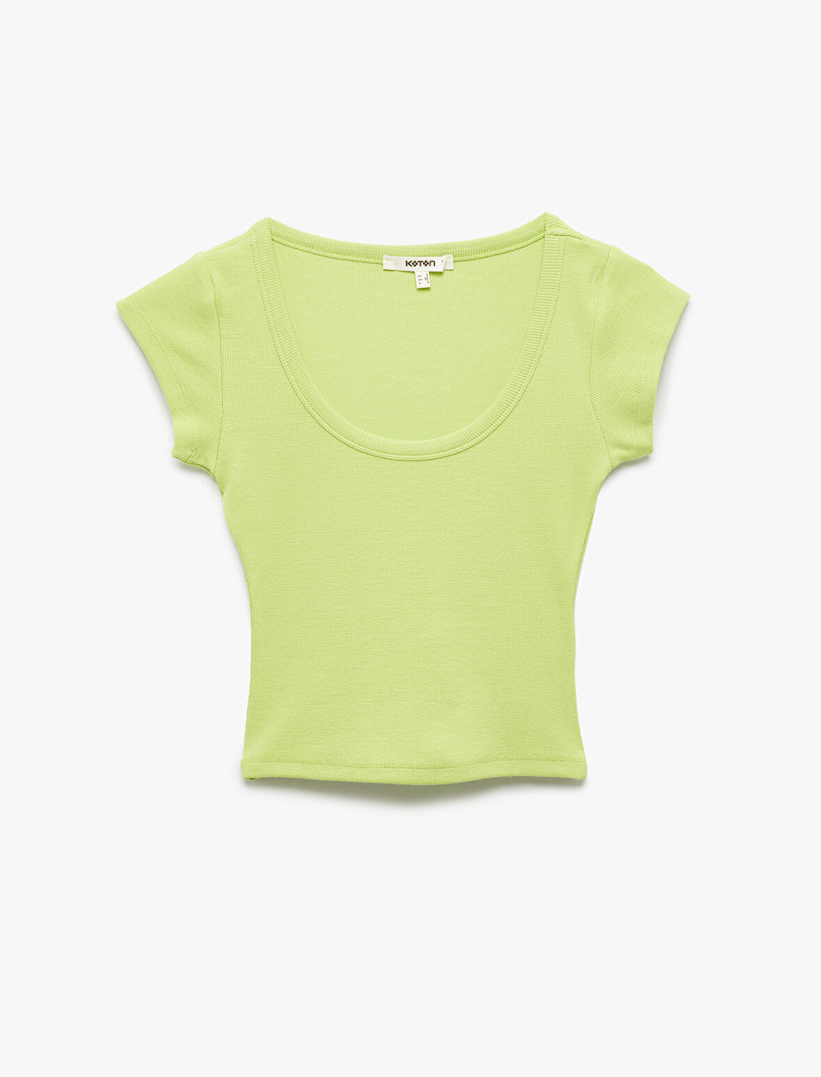 Pamuklu Slim Fit Kısa Kollu Bisiklet Yaka Tişört