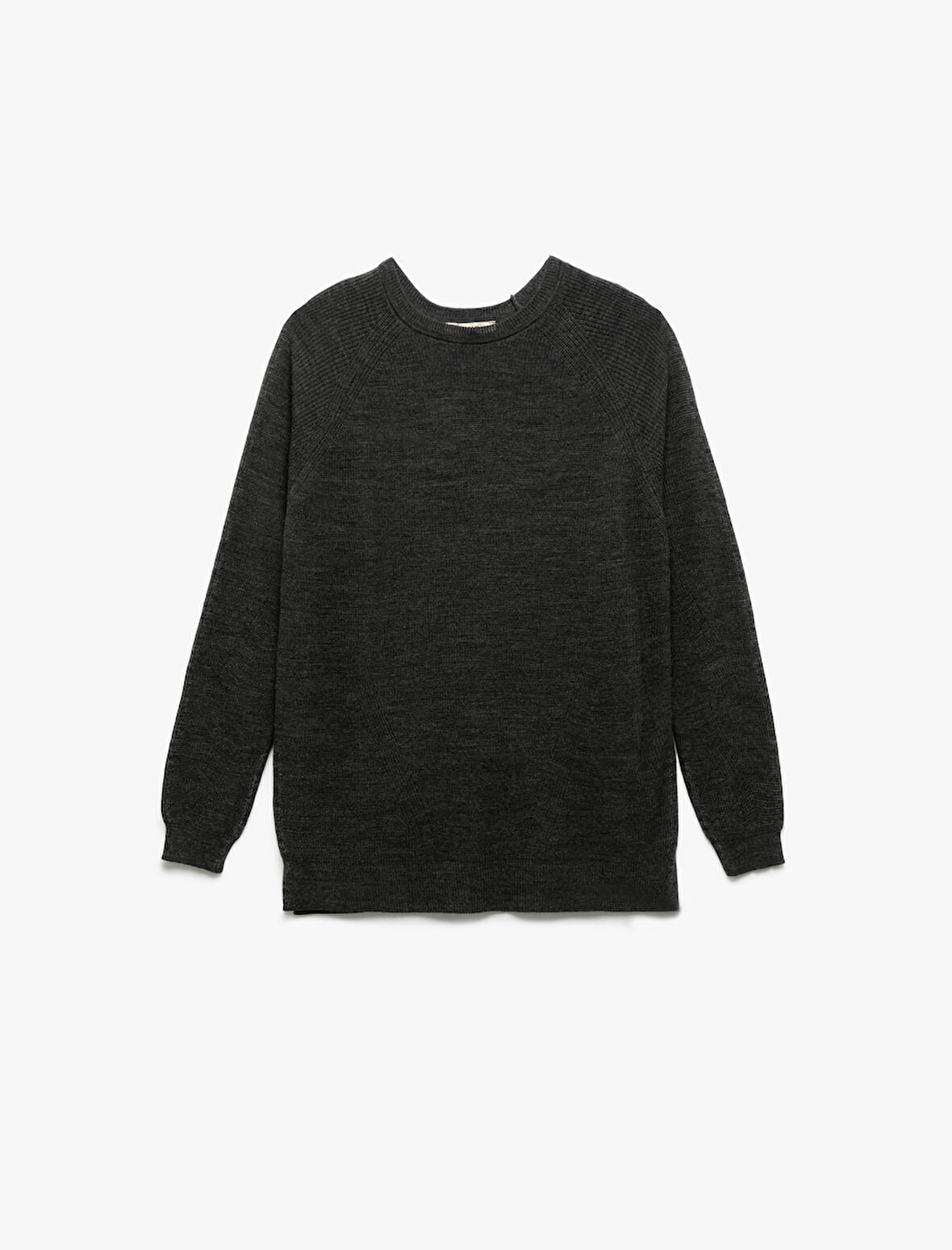 Uzun Kollu Bisiklet Yaka Triko Kazak