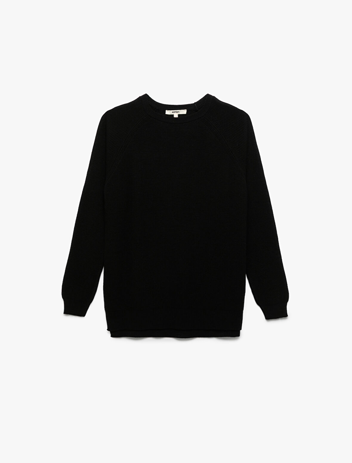 Uzun Kollu Bisiklet Yaka Triko Kazak