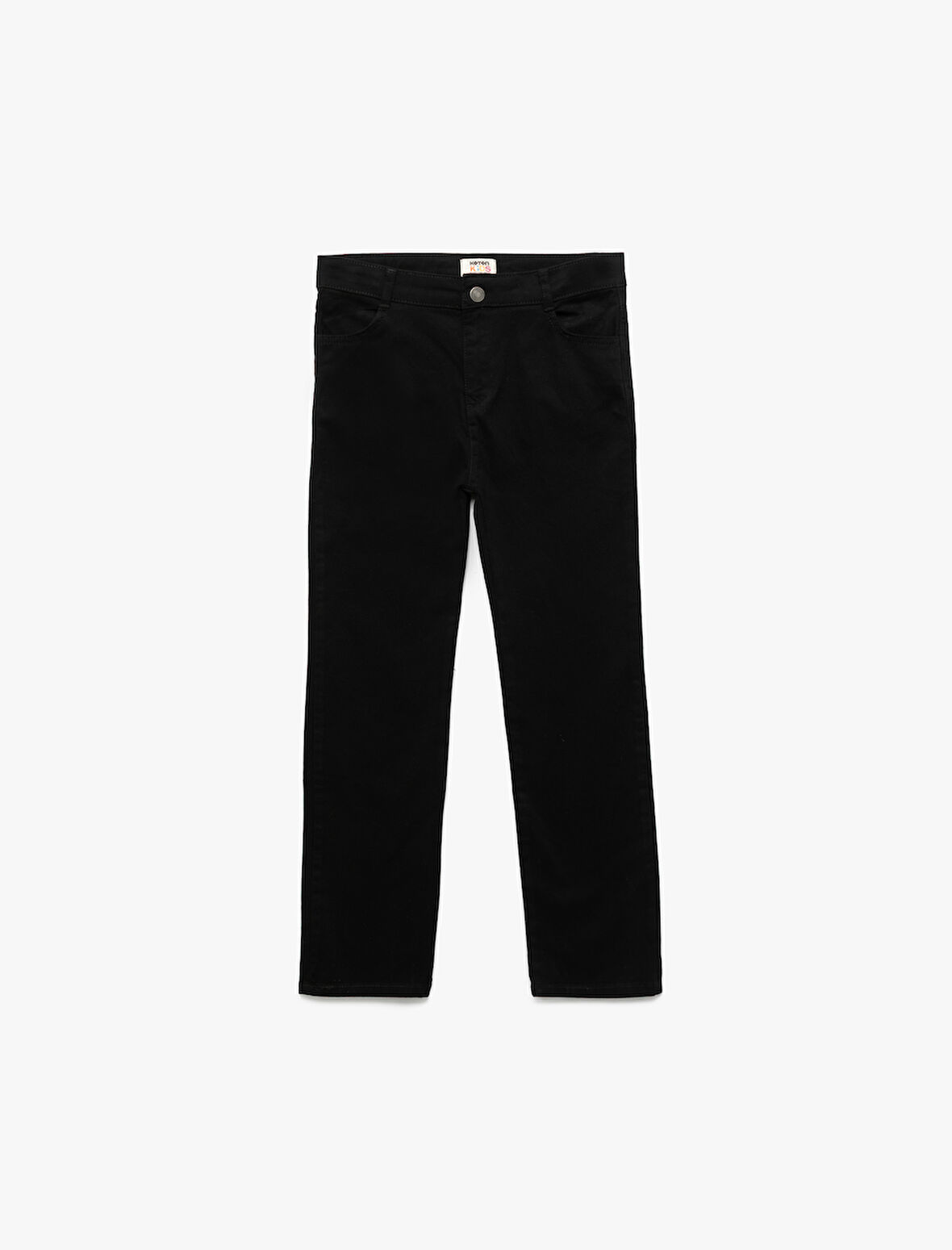 Cepli Düğme Detaylı Düz Paça Pamuklu Pantolon