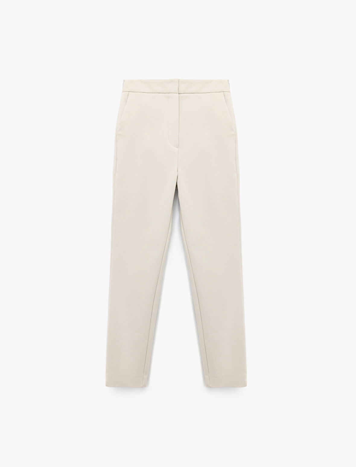 Yüksek Bel Slim Fit Cigarette Pantolon
