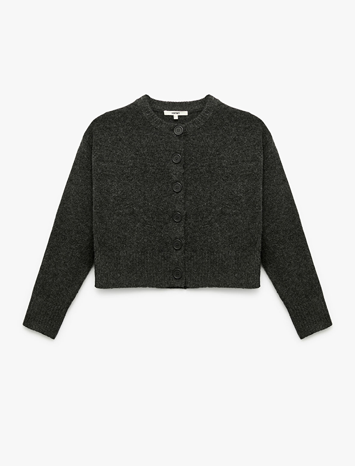 Uzun Kollu Bisiklet Yaka Triko Hırka