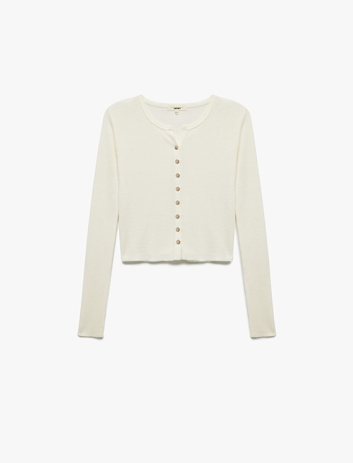 Uzun Kollu Bisiklet Yaka Triko Hırka