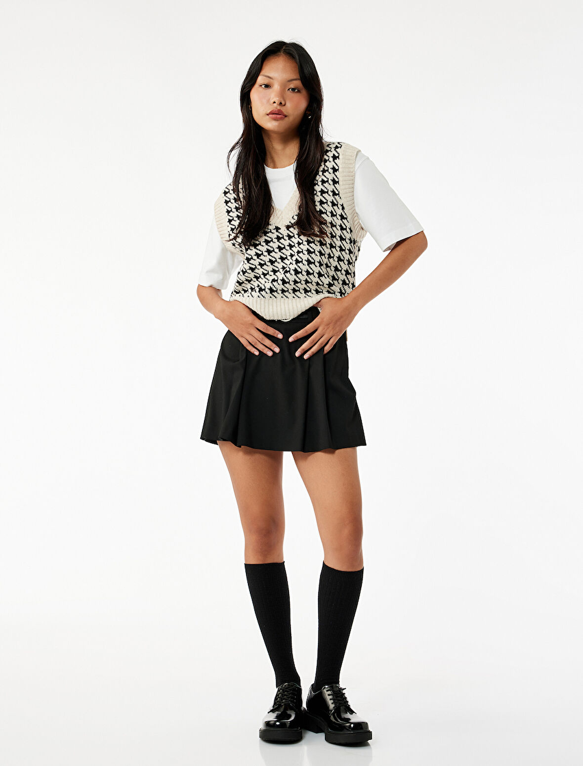 V Yaka Kolsuz Triko Süveter