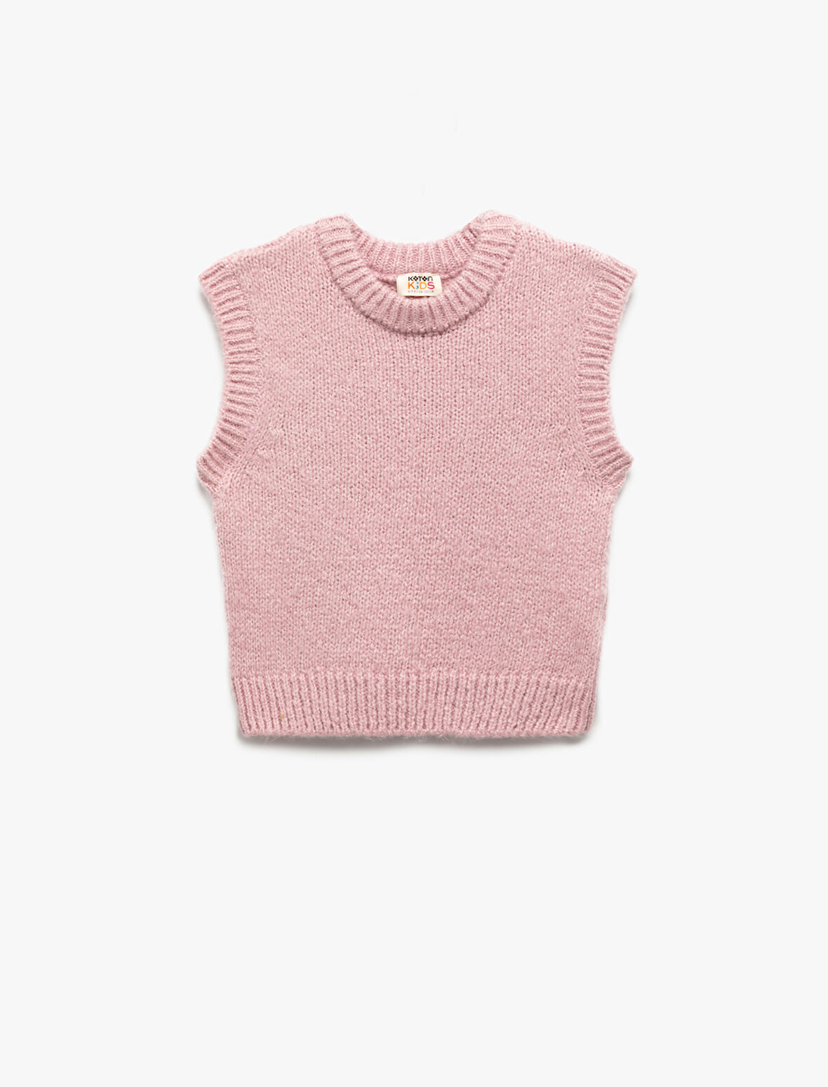 Bisiklet Yaka Kolsuz Basic Triko Süveter 