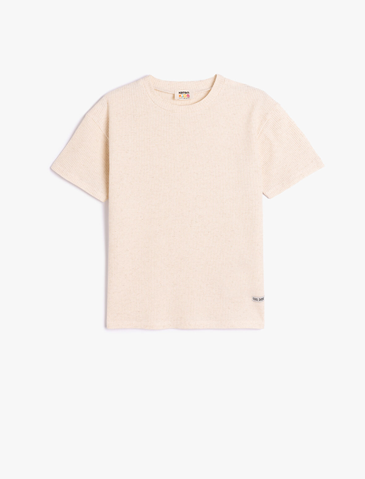 Pamuklu Bisiklet Yaka Kısa Kollu Oversize Basic Tişört