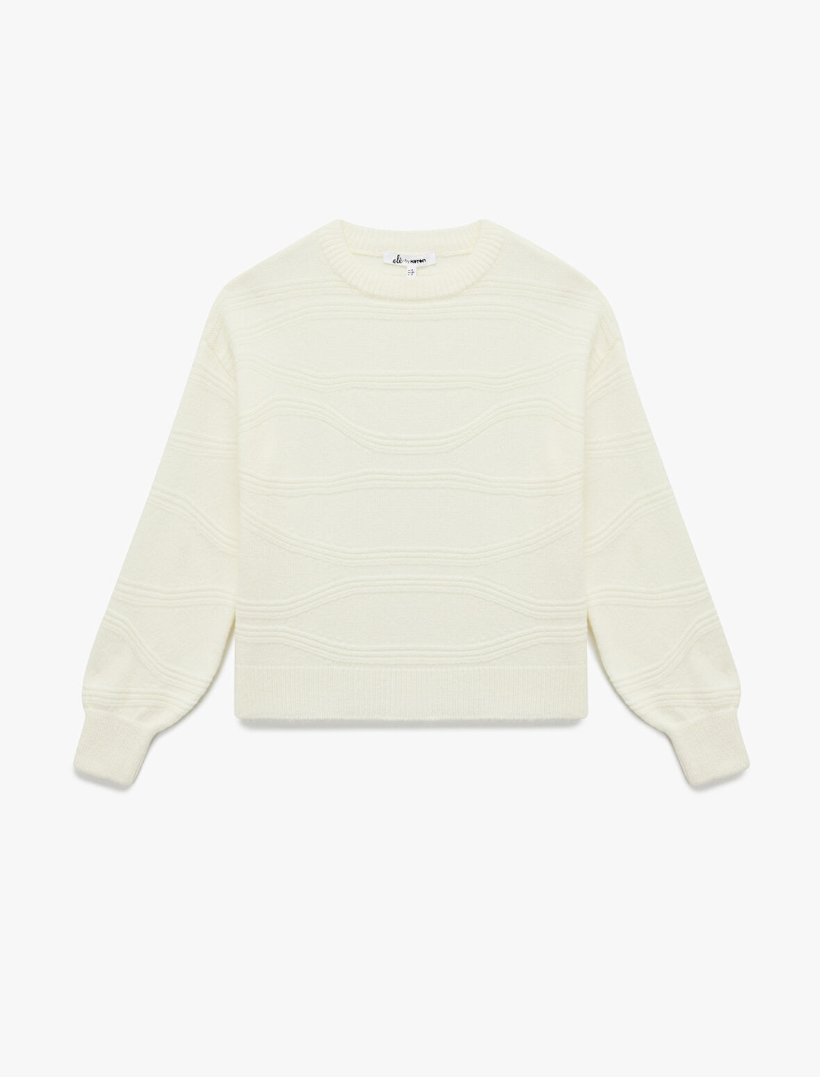 Bisiklet Yaka Dikiş Detaylı Uzun Kollu Triko Kazak