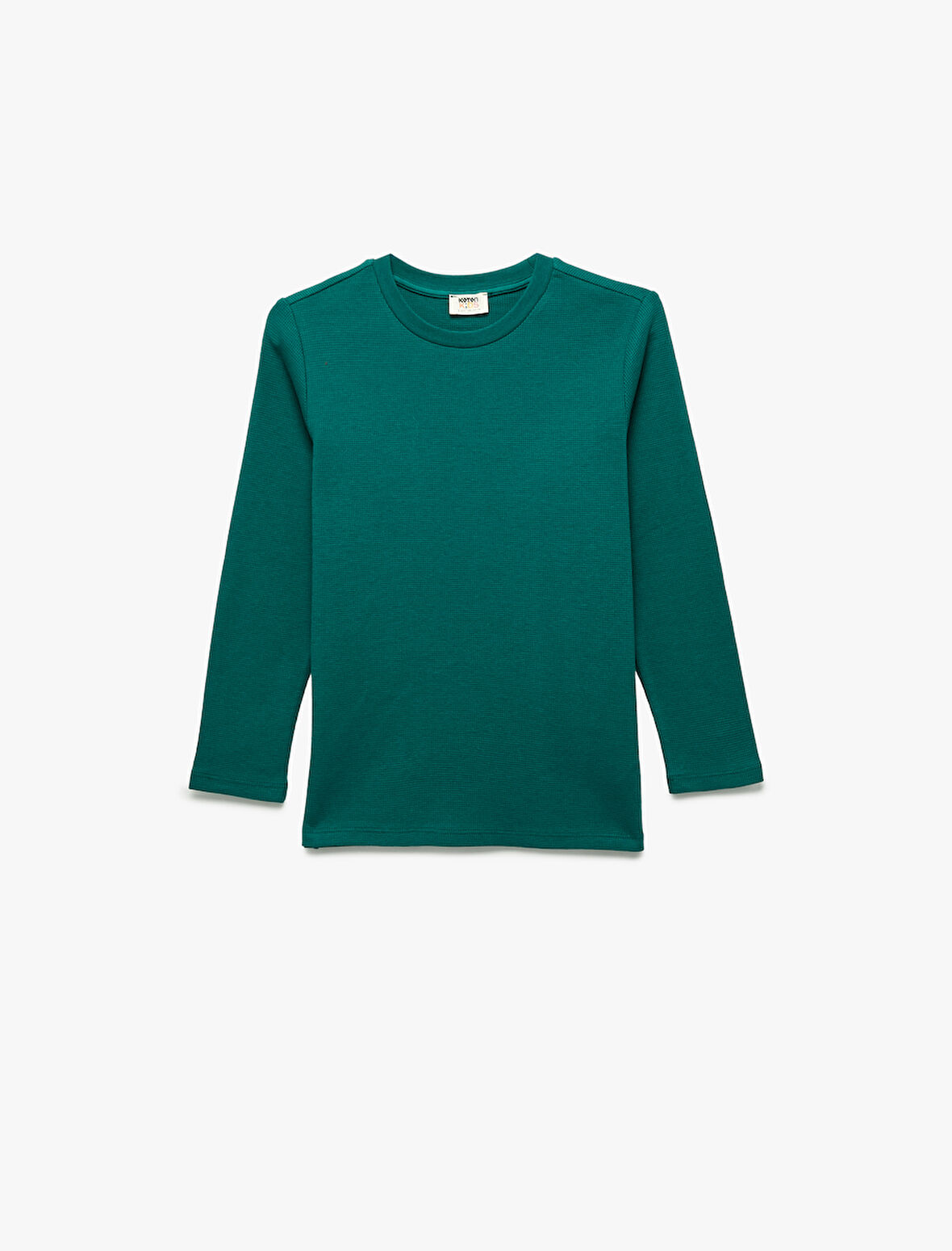 Bisiklet Yaka Pamuklu Basic Uzun Kollu Basic Tişört