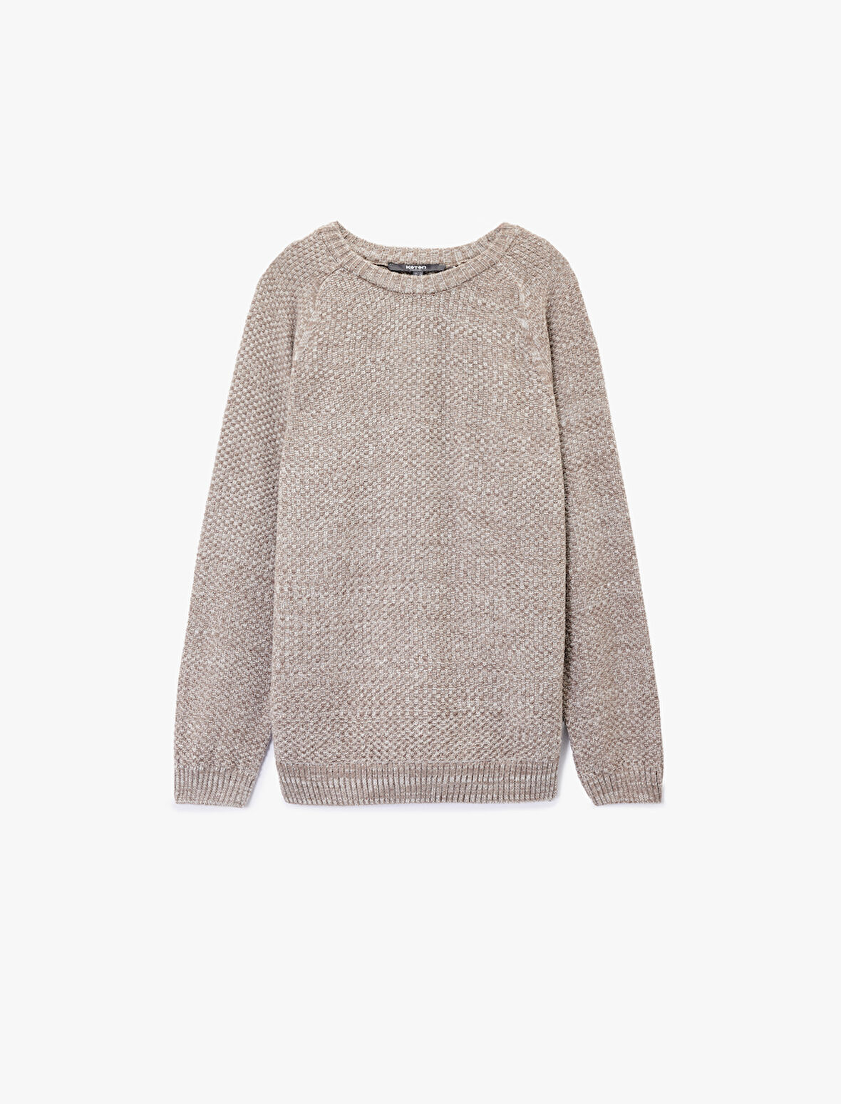 Regular Fit Uzun Kollu Basic Bisiklet Yaka Triko Kazak