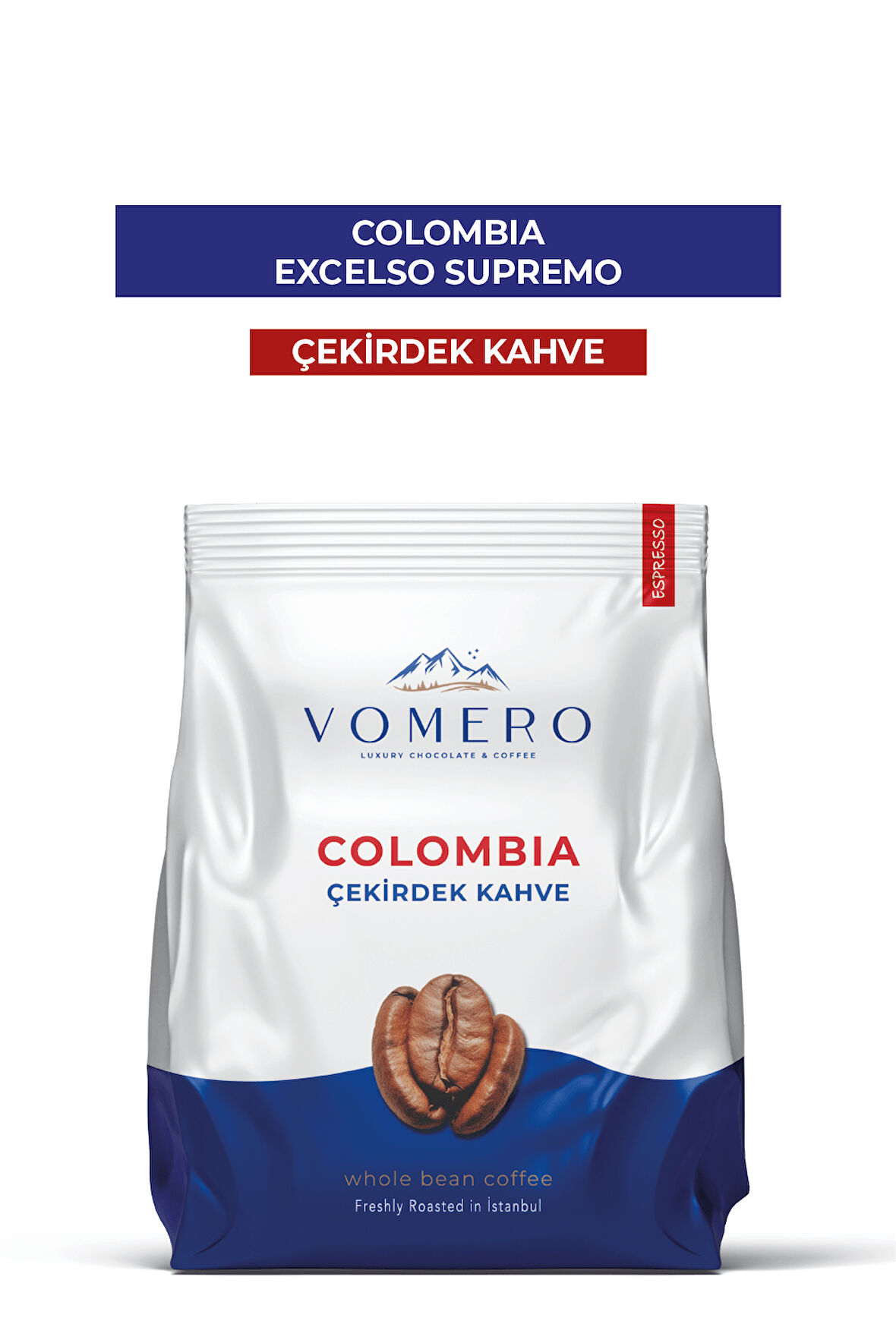 Colombia - Supremo Excelso Yöresel Çekirdek Kahve 1000 Gr