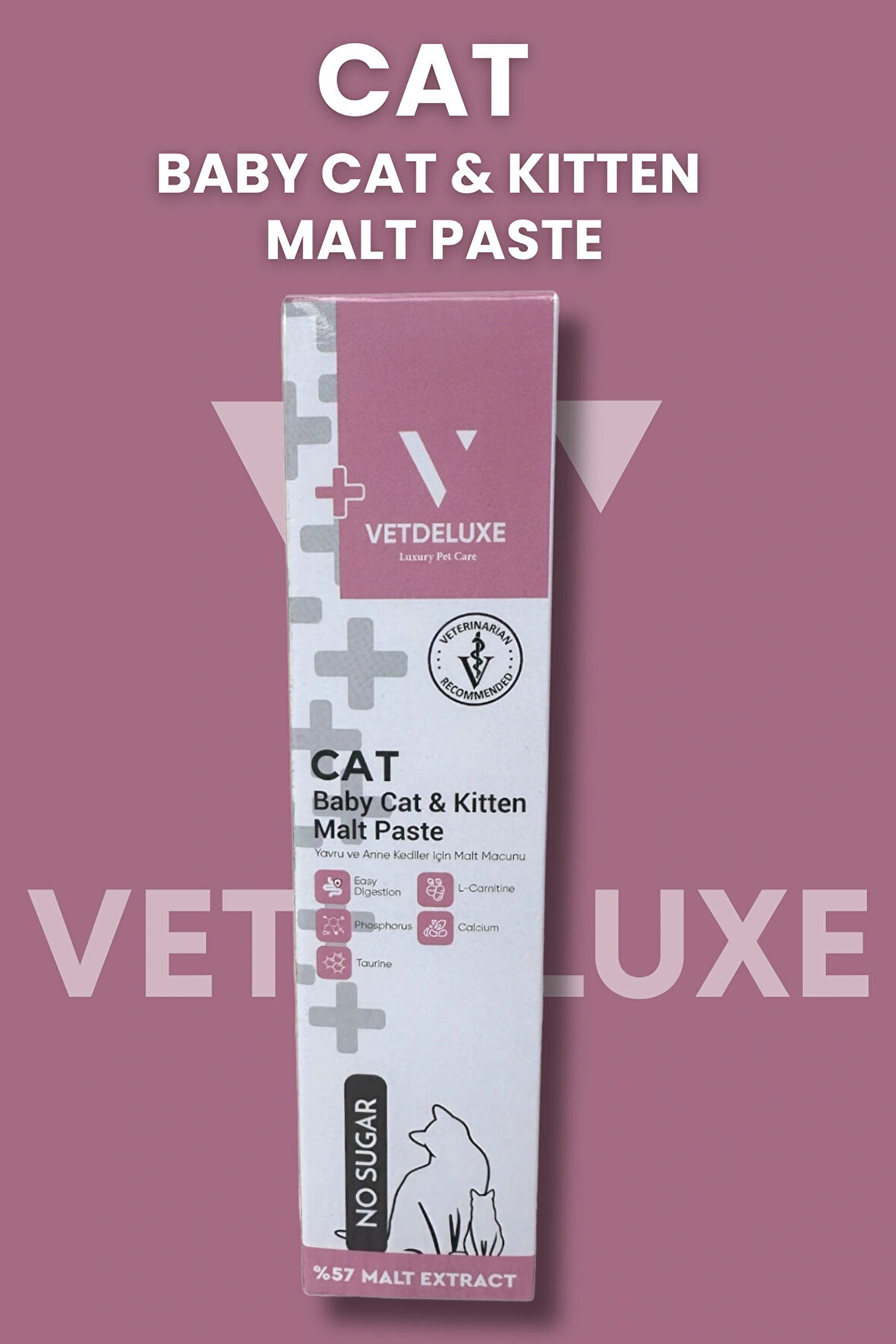 Babycat Kitten MaltePaste Tüy Yumağı Önleyici Yavru Hamile ve Emziren Kedi Malt Macunu 100 Gr