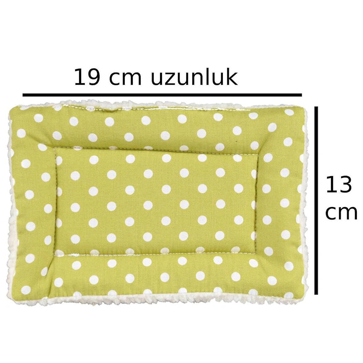 Gine Pig Domuzu Tavşan Kemirgen Yatağı Sünger Dolgulu Boy 19 cm En 13 cm