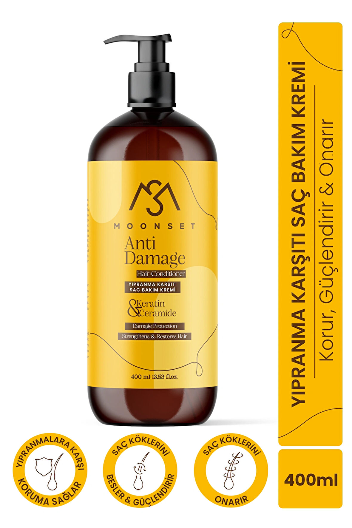 Moonset Yıpranma Karşıtı Saç Bakım Kremi (Keratin & Ceramide)