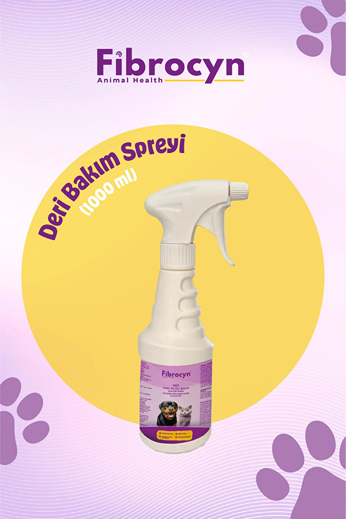 FİBROCYN Fibrocyn Anımal Health Deri Bakim Spreyi 1000 ml