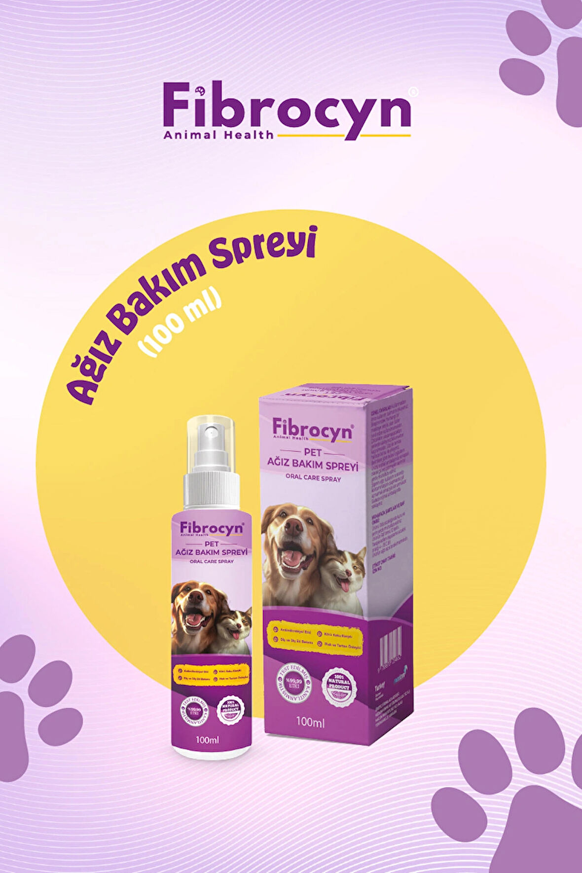 FİBROCYN Fibrocyn Anımal Health Ağız Bakım Spreyi 100 ml