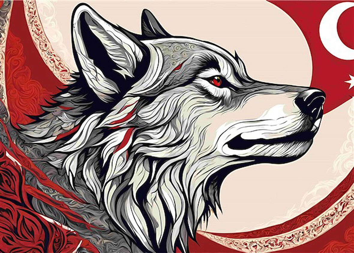 ASİL KURT 6 70X50CM KARTON ÇERÇEVESİZ TABLO