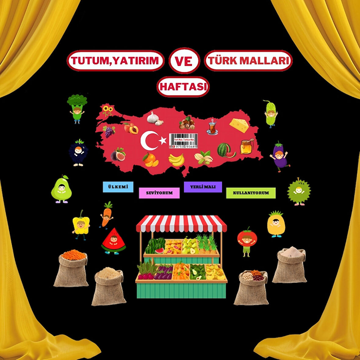 Ti-Play TUTUM YATIRIM VE YERLİ MALLARI HAFTASI PANO SÜSÜ