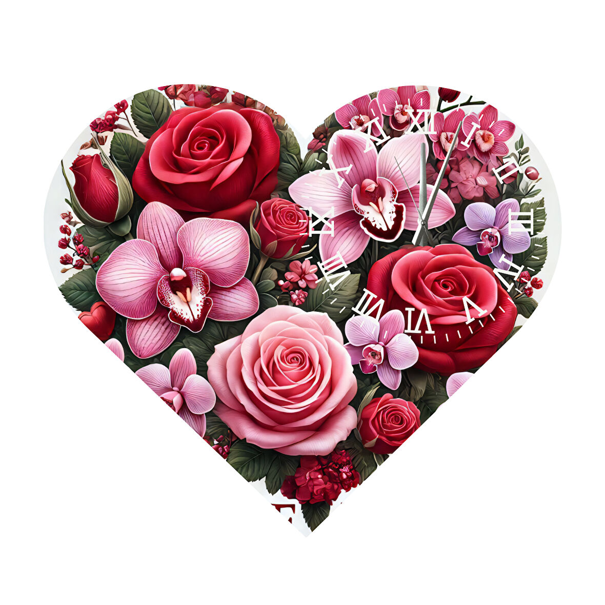 Tİ-PLAY KS59 KALP ŞEKLİNDE 30X30 CM HEDİYELİK DUVAR SAATİ