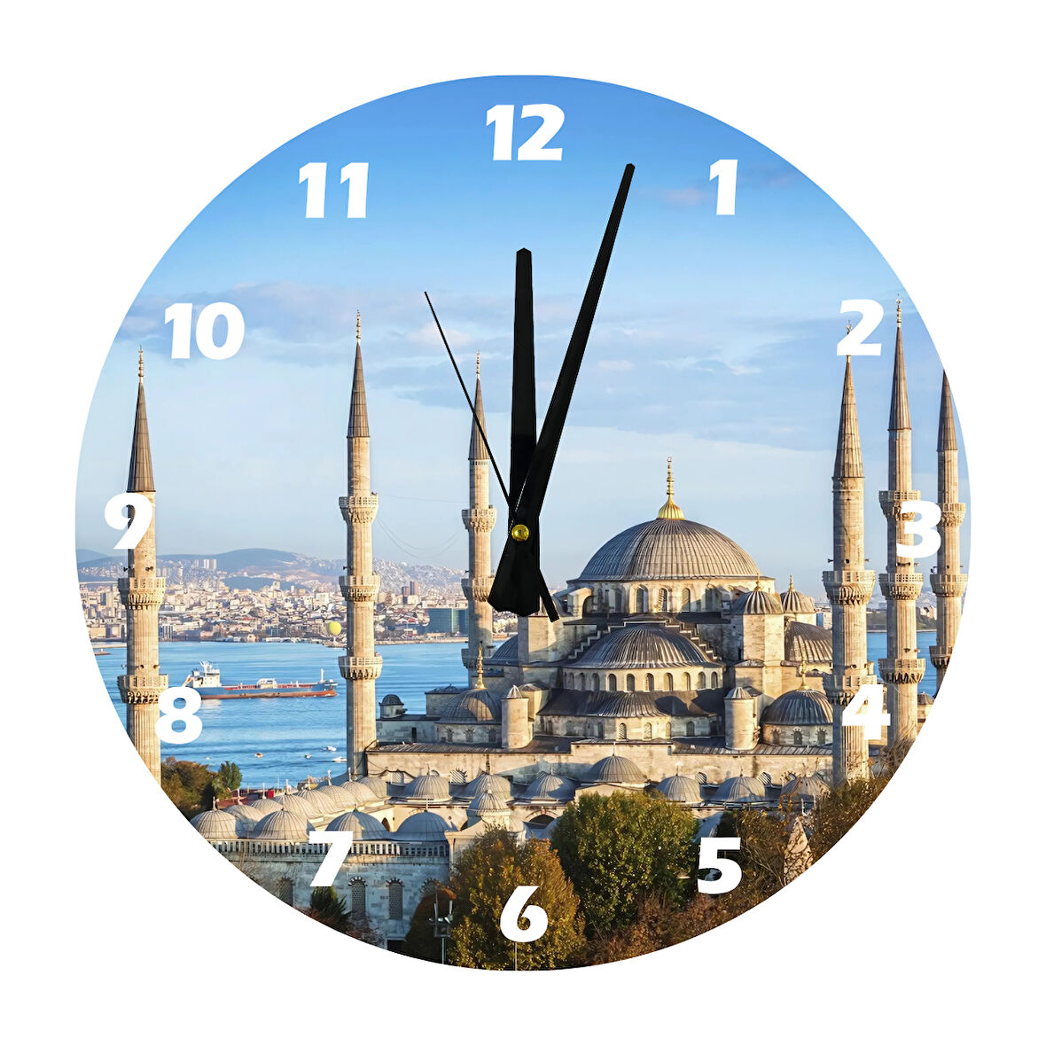 Tİ-PLAY SULTANAHMET CAMİ 30X30CM AKRİLİK DEKORATİF MODERN DUVAR SAATİ