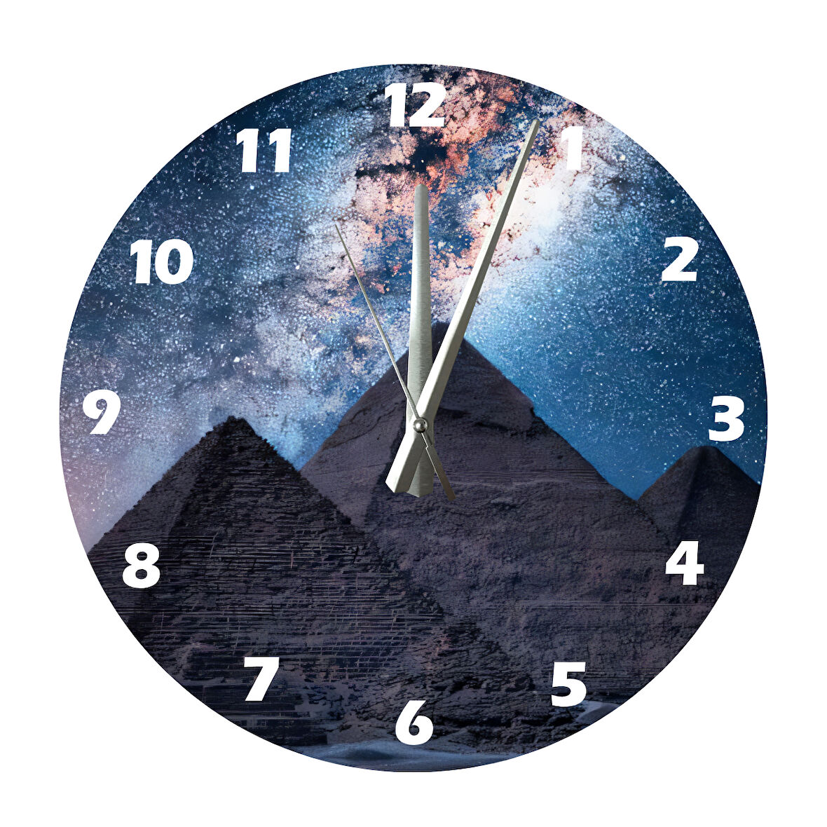 Tİ-PLAY PİRAMİTLER 30X30CM AKRİLİK DEKORATİF MODERN DUVAR SAATİ