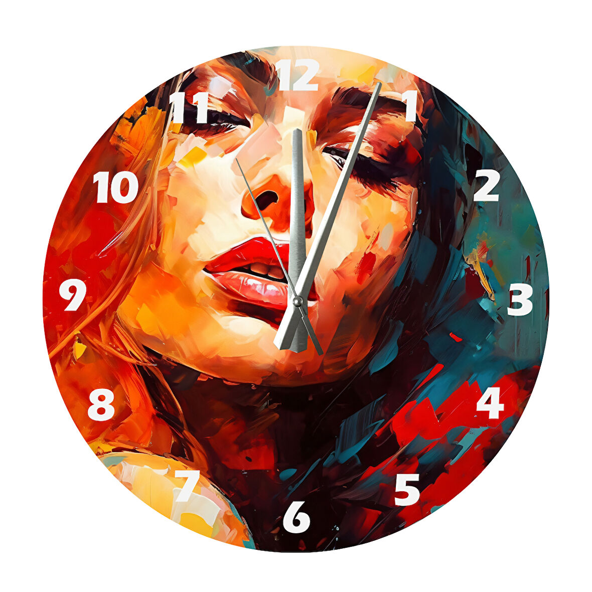 Tİ-PLAY AH SEN 30X30CM AKRİLİK DEKORATİF MODERN DUVAR SAATİ