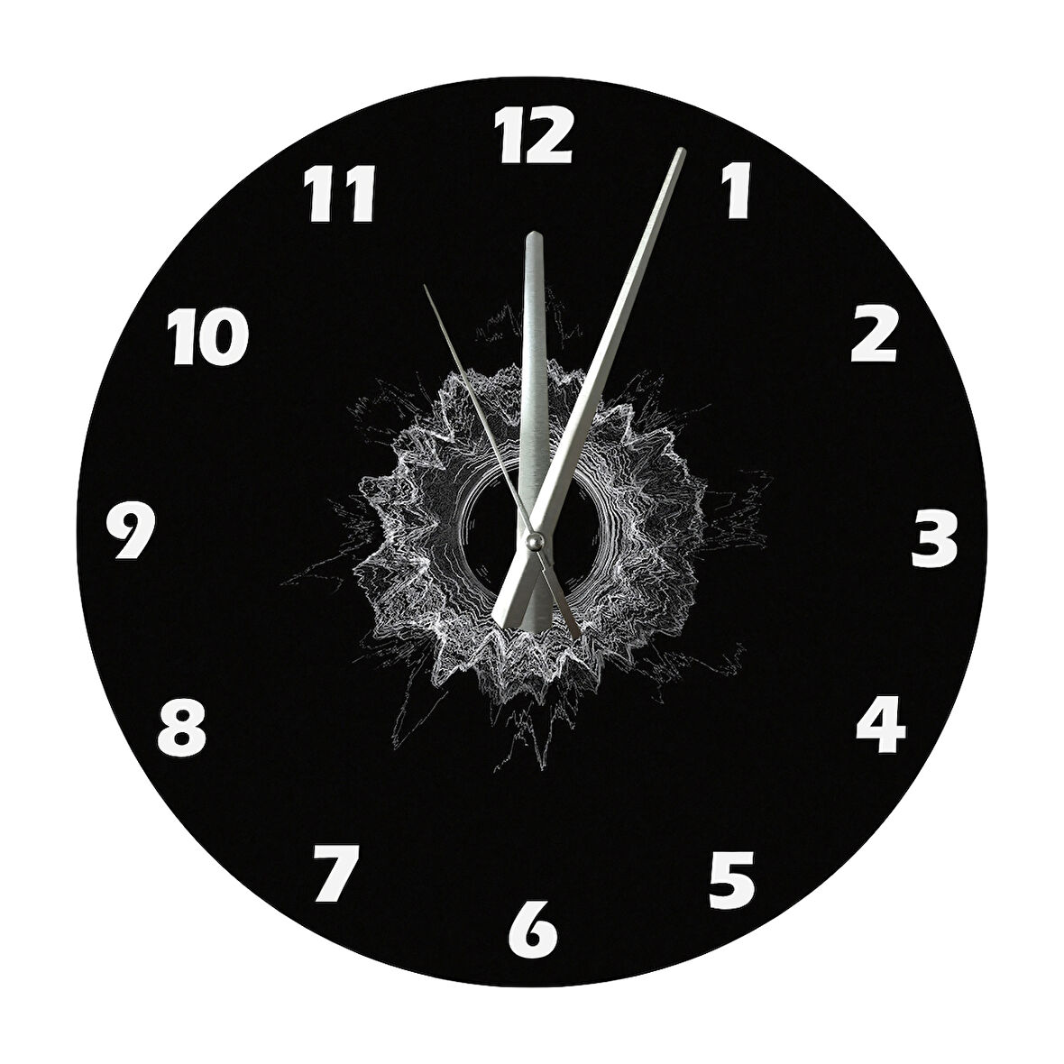 Tİ-PLAY KARA 30X30CM AKRİLİK DEKORATİF MODERN DUVAR SAATİ