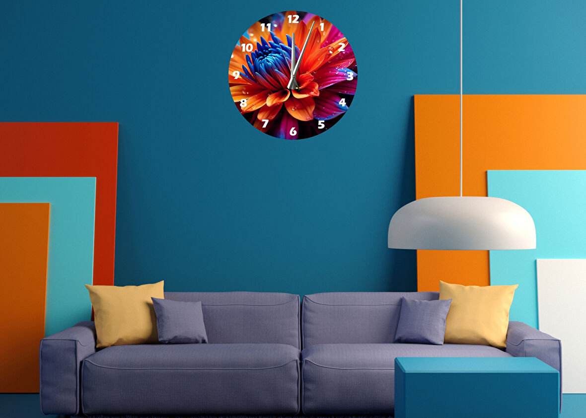 Tİ-PLAY AÇMA VAKTİ 30X30CM AKRİLİK DEKORATİF MODERN DUVAR SAATİ