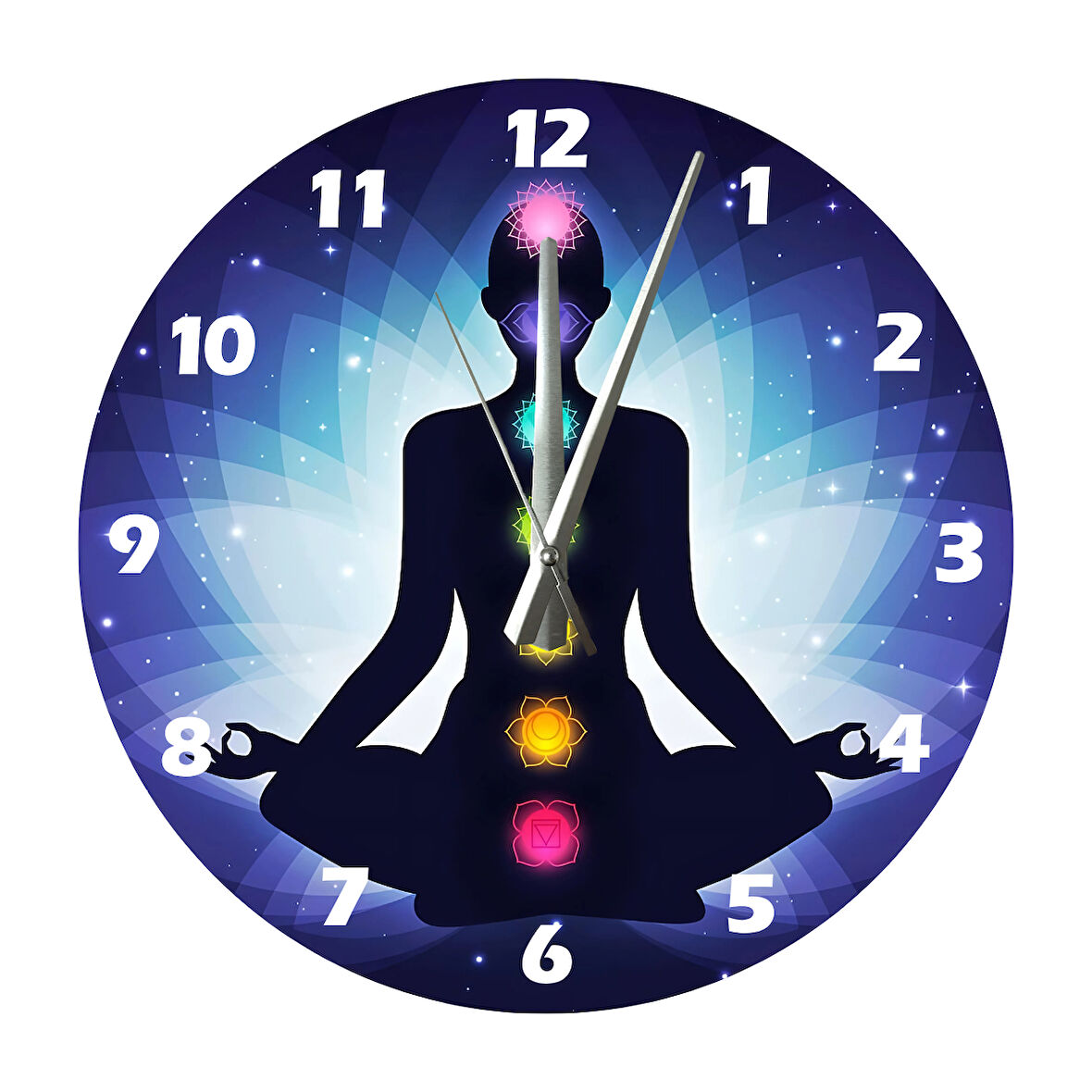 Tİ-PLAY ÇAKRA 30X30CM AKRİLİK DEKORATİF MODERN DUVAR SAATİ