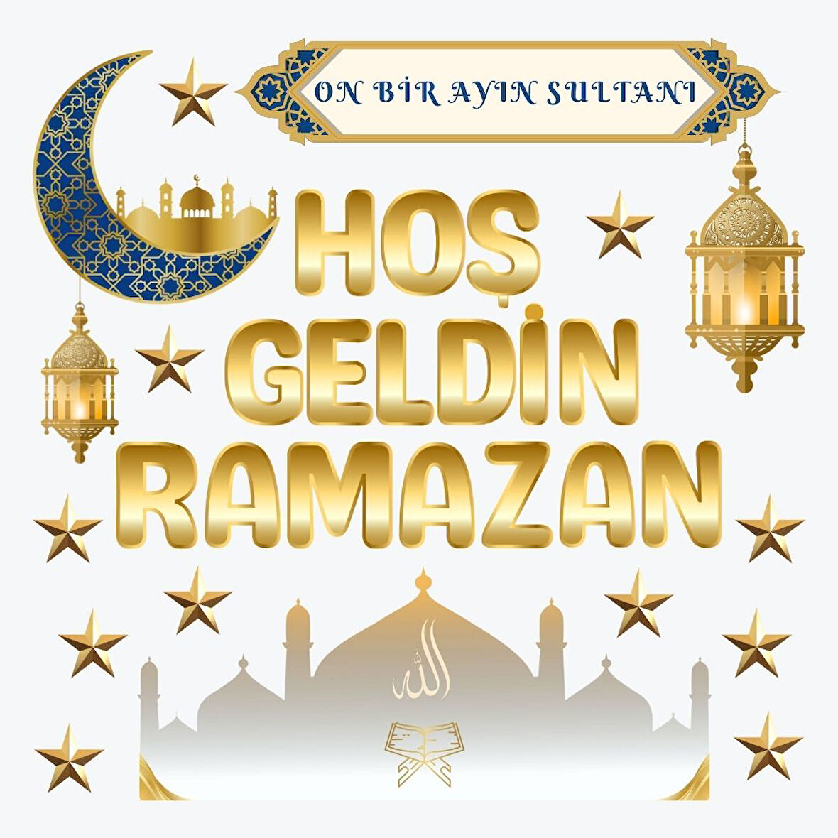 Ti-Play HOŞ GELDİN RAMAZAN EV OKUL DUVAR SÜSÜ