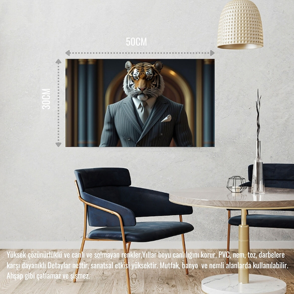 KAPLAN MUHAFIZ 06 ÇERÇEVESİZ 50X30 CM PVC TABLO