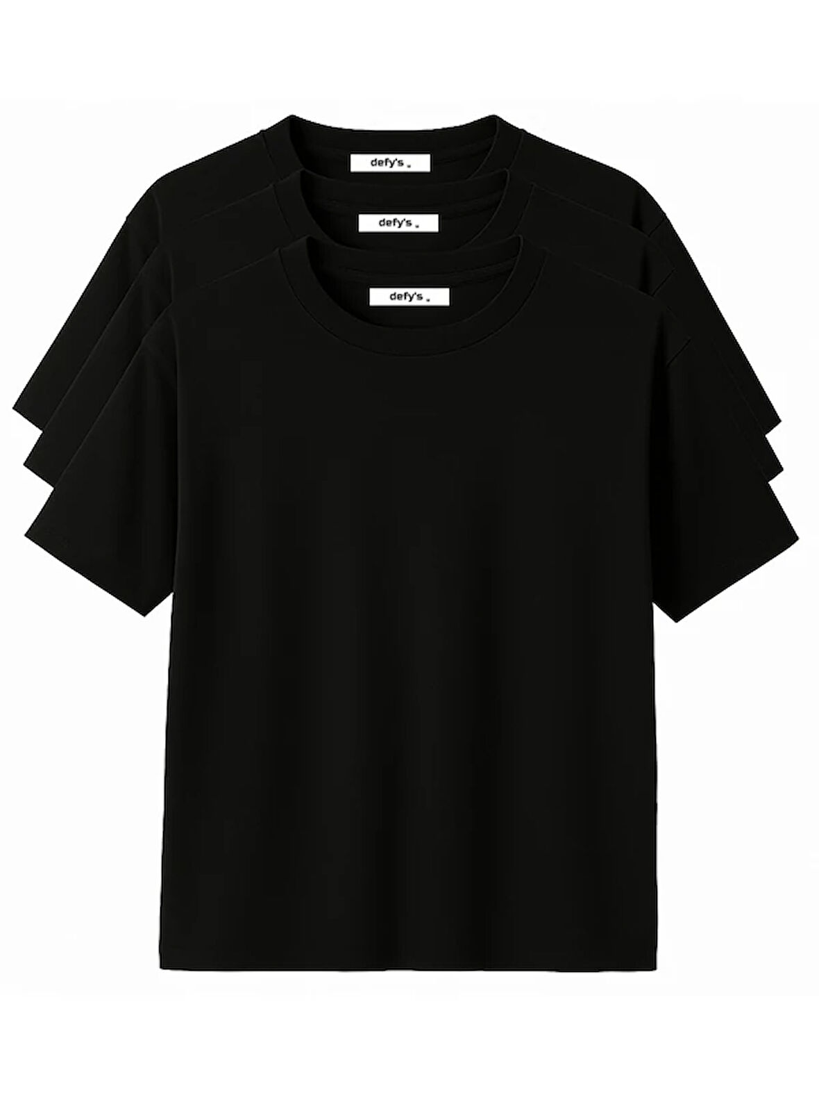 Erkek 3’lü Basic Regular Fit Bisiklet Yaka Tişört Seti