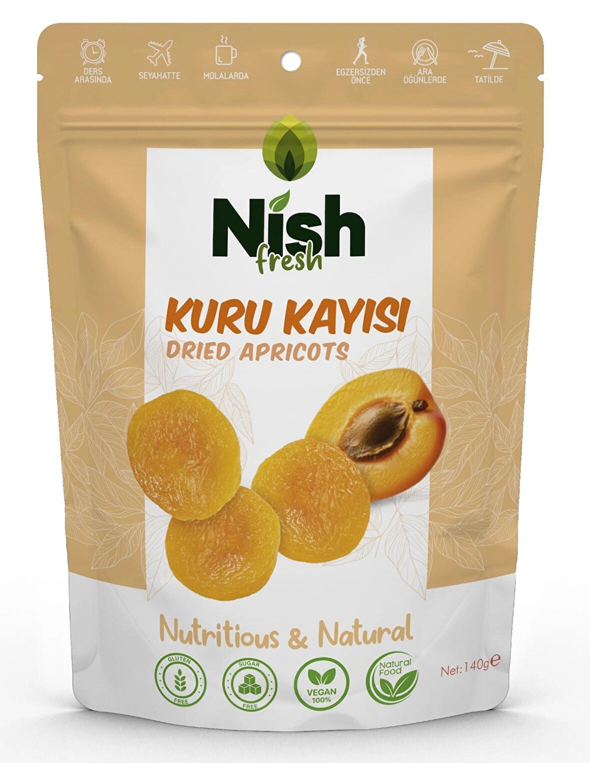 Nish Fresh doğal,katkısız kuru kayısı