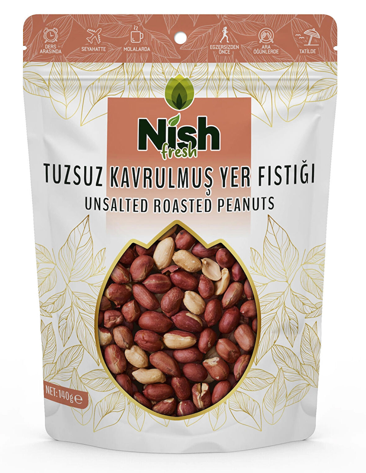 Nish Fresh  Kavrulmuş Tuzsuz Yer Fıstığı