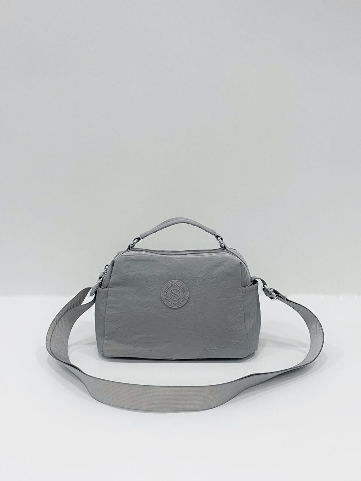 Kadın Suya Dayanıklı Paraşüt Kumaş Ayarlanabilir Çapraz Askılı Küçük Boy El Ve Omuz Çantası