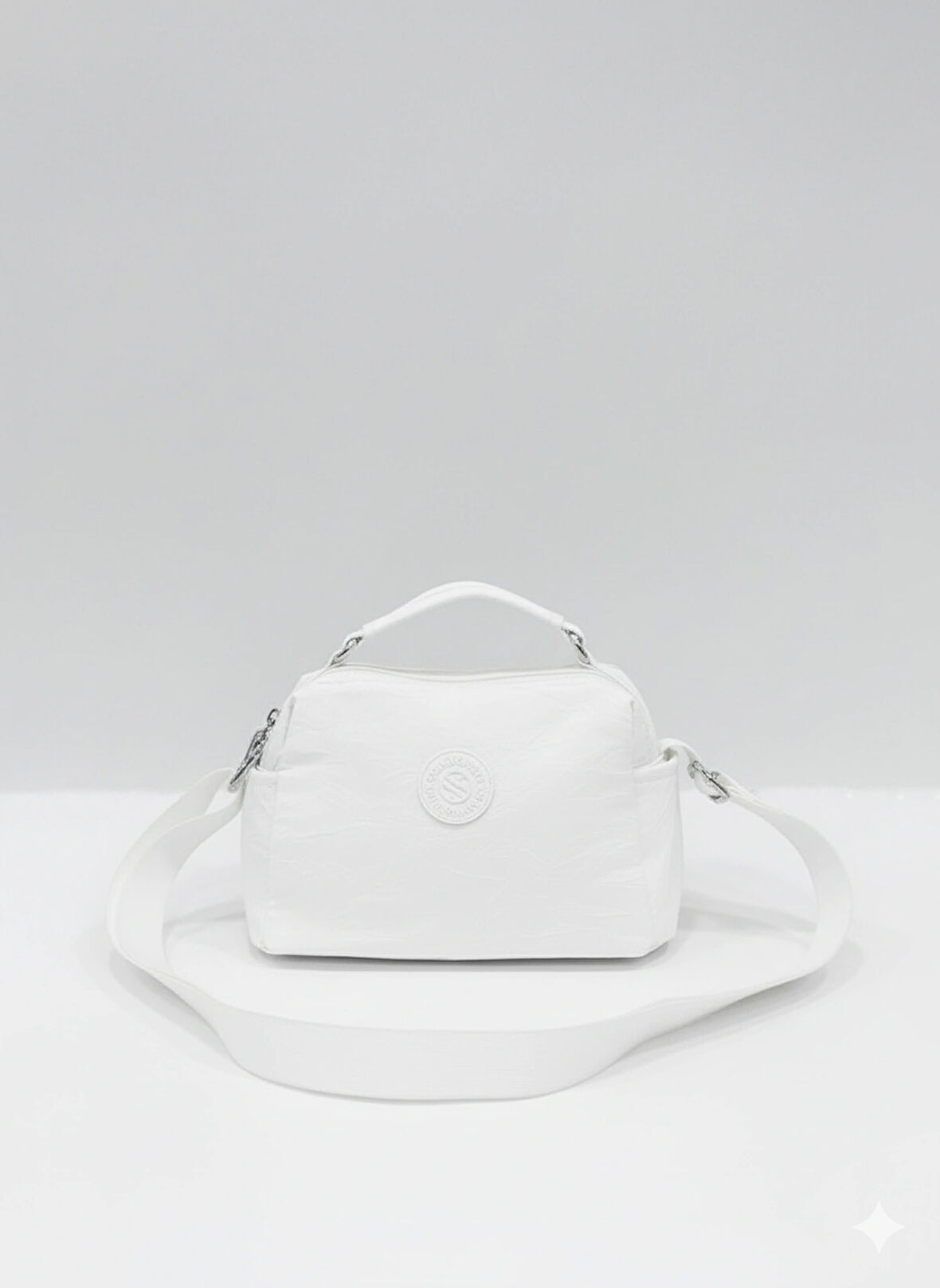 Kadın Suya Dayanıklı Paraşüt Kumaş Ayarlanabilir Çapraz Askılı Küçük Boy El Ve Omuz Çantası