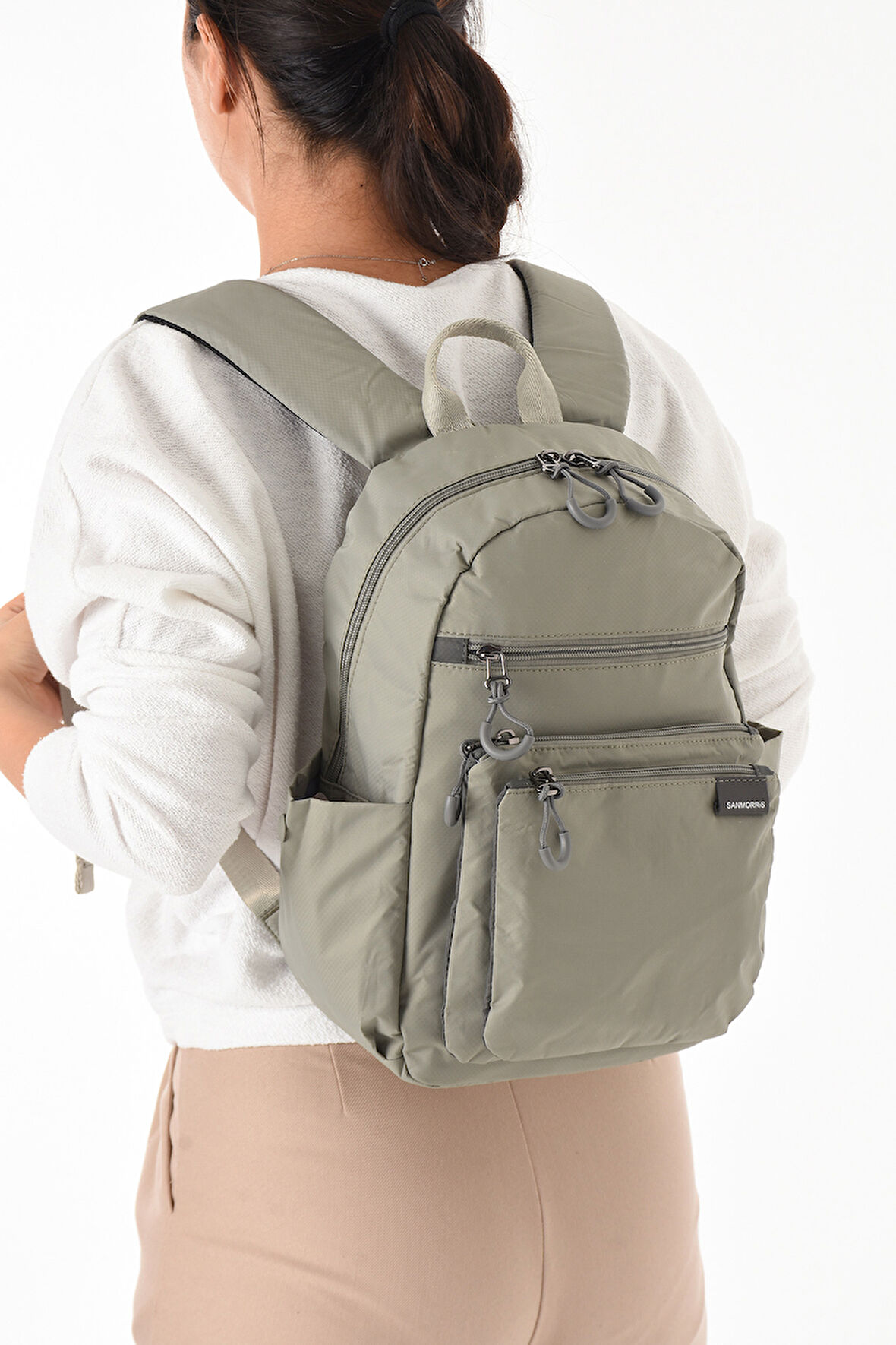 Unisex Suya Dayanıklı Paraşüt Kumaş 4 Bölmeli Laptop Bölmeli Seyahat Ve Okul Çantası
