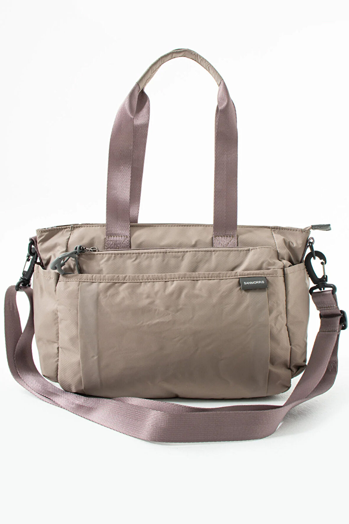 Kadın 5 Gözlü Suya Dayanıklı Paraşüt Kumaş Ayarlanabilir Çapraz Askılı El Ve Omuz Çantası