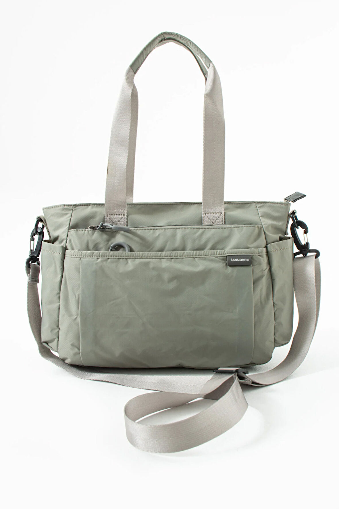 Kadın 5 Gözlü Suya Dayanıklı Paraşüt Kumaş Ayarlanabilir Çapraz Askılı El Ve Omuz Çantası