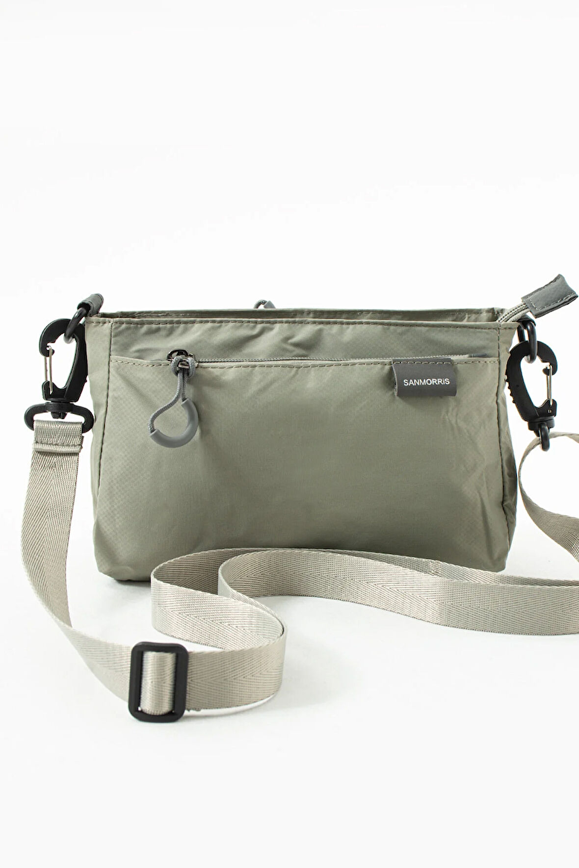 Kadın 3 Bölmeli Paraşüt Kumaş Ayarlanabilir Çapraz Askılı Çanta