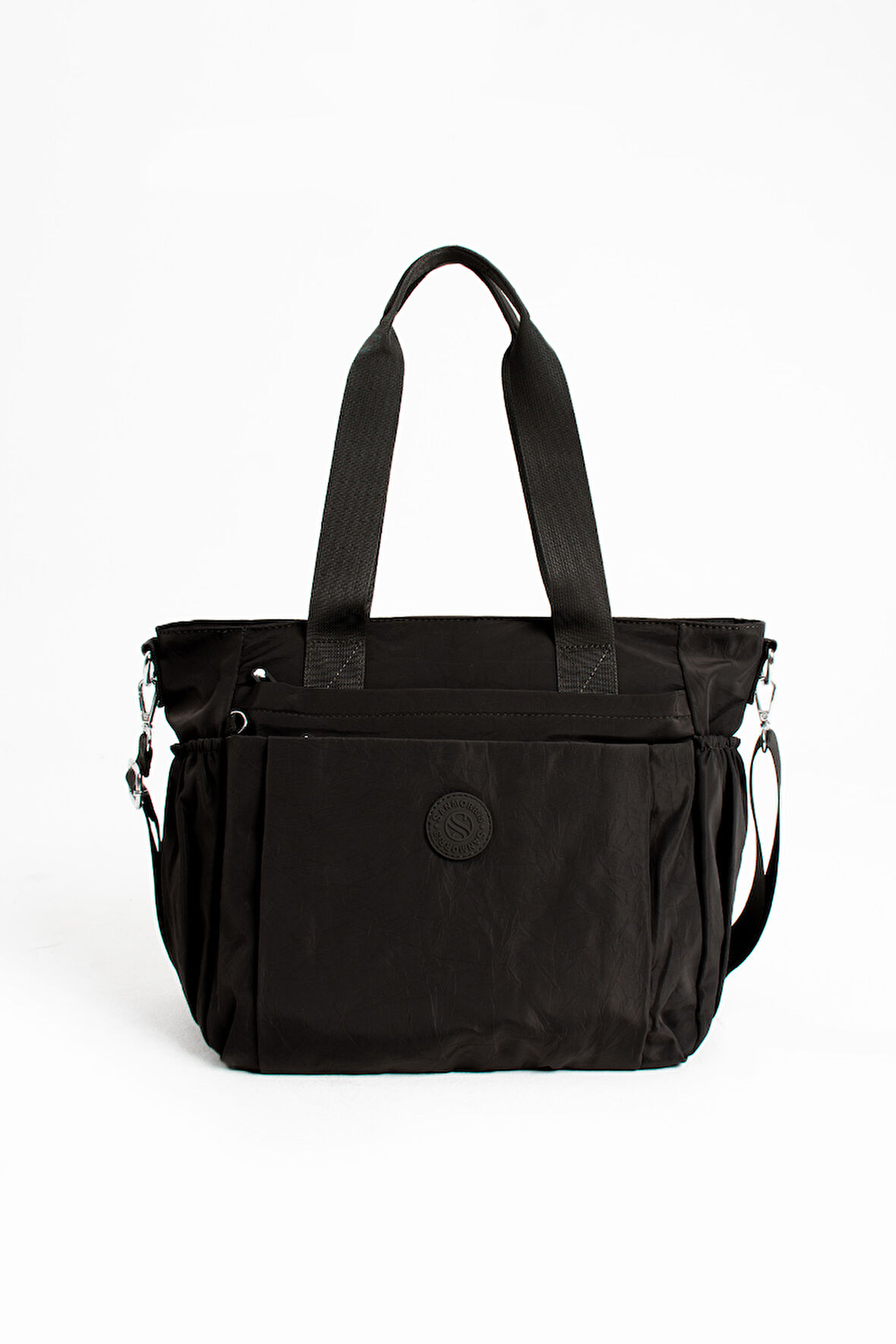 Kadın Büyük Boy 4 Bölmeli Suya Dayanıklı Paraşüt Kumaş Çapraz Ve Omuz Askılı Çanta