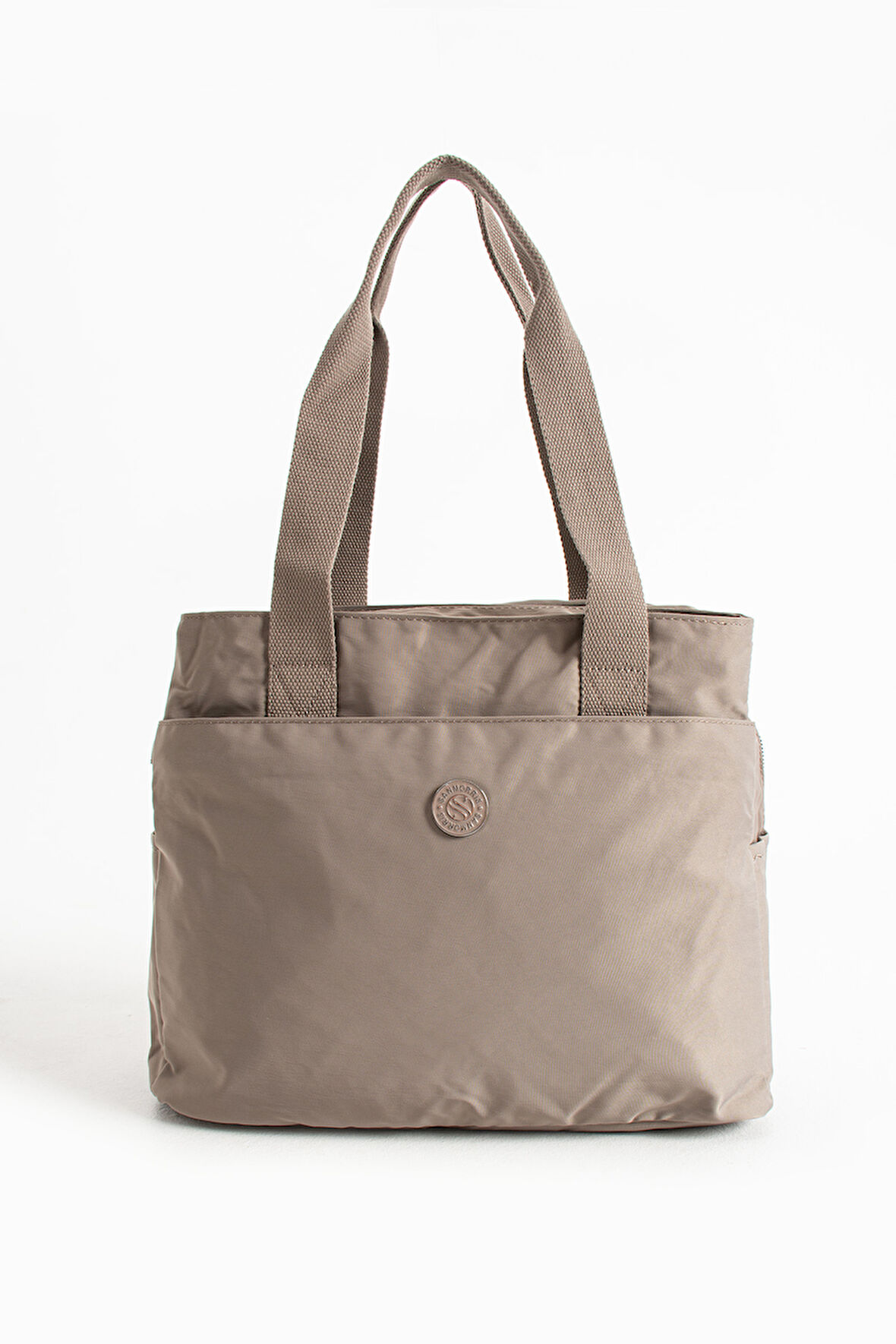 Kadın 5 Gözlü Büyük Boy Suya Dayanıklı Saten Kumaş Omuz Çantası