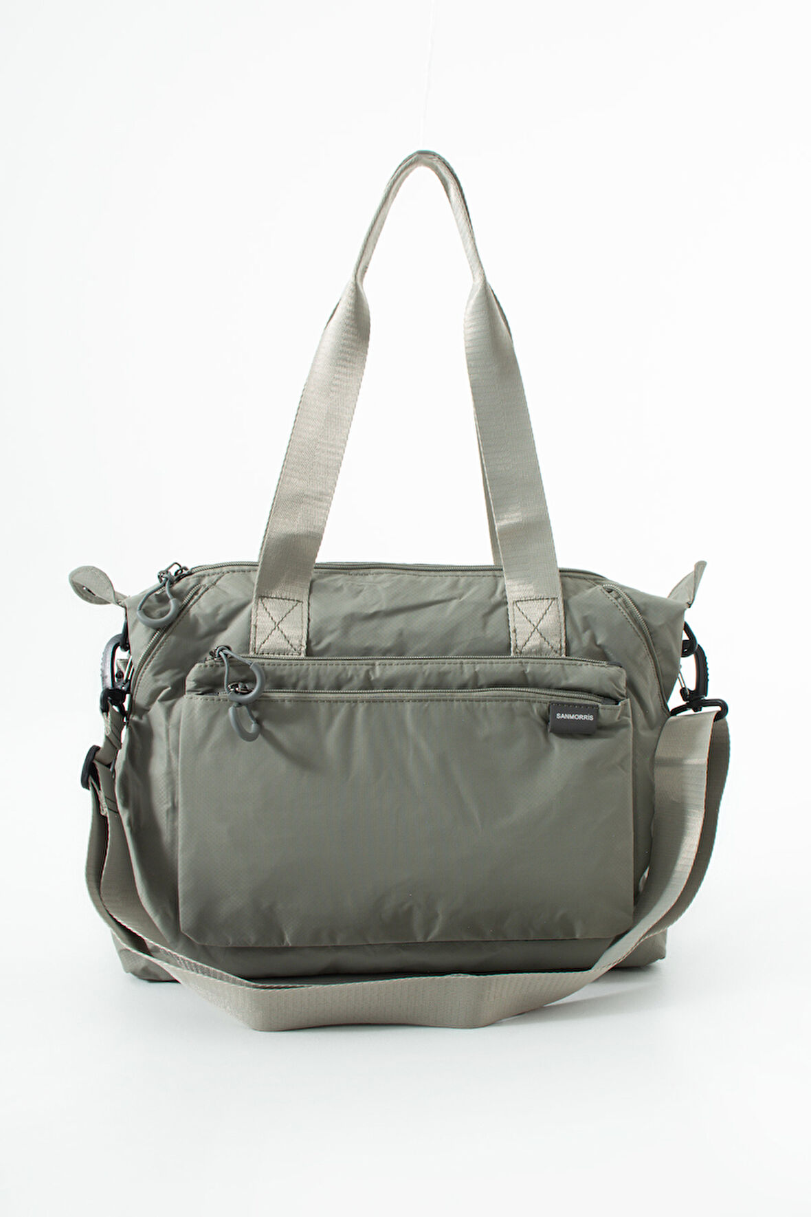 Genişleyebilir Yan Fermuarlı Paraşüt Kumaş Ayarlanabilir Omuz Çantası