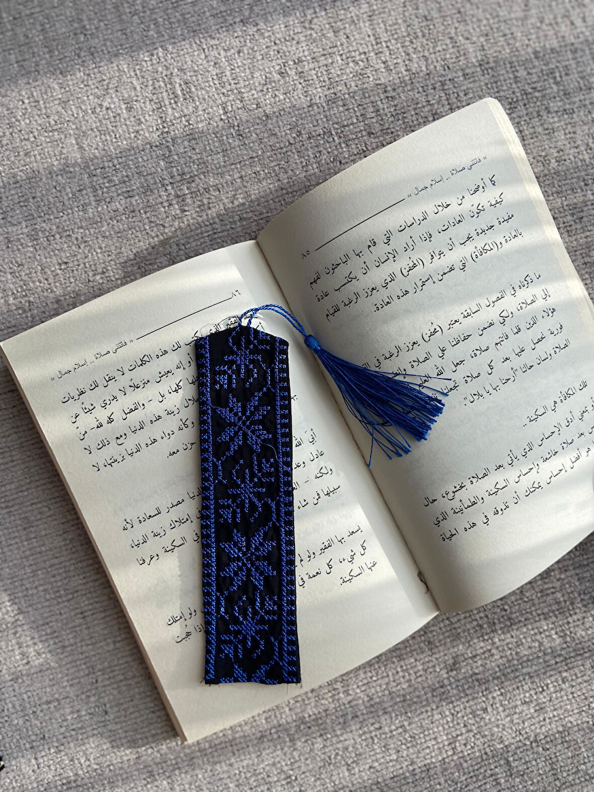 Filistin Geleneksel Kırmızı Nakışlı Kitap Ayraçı 18*5 Cm A300022