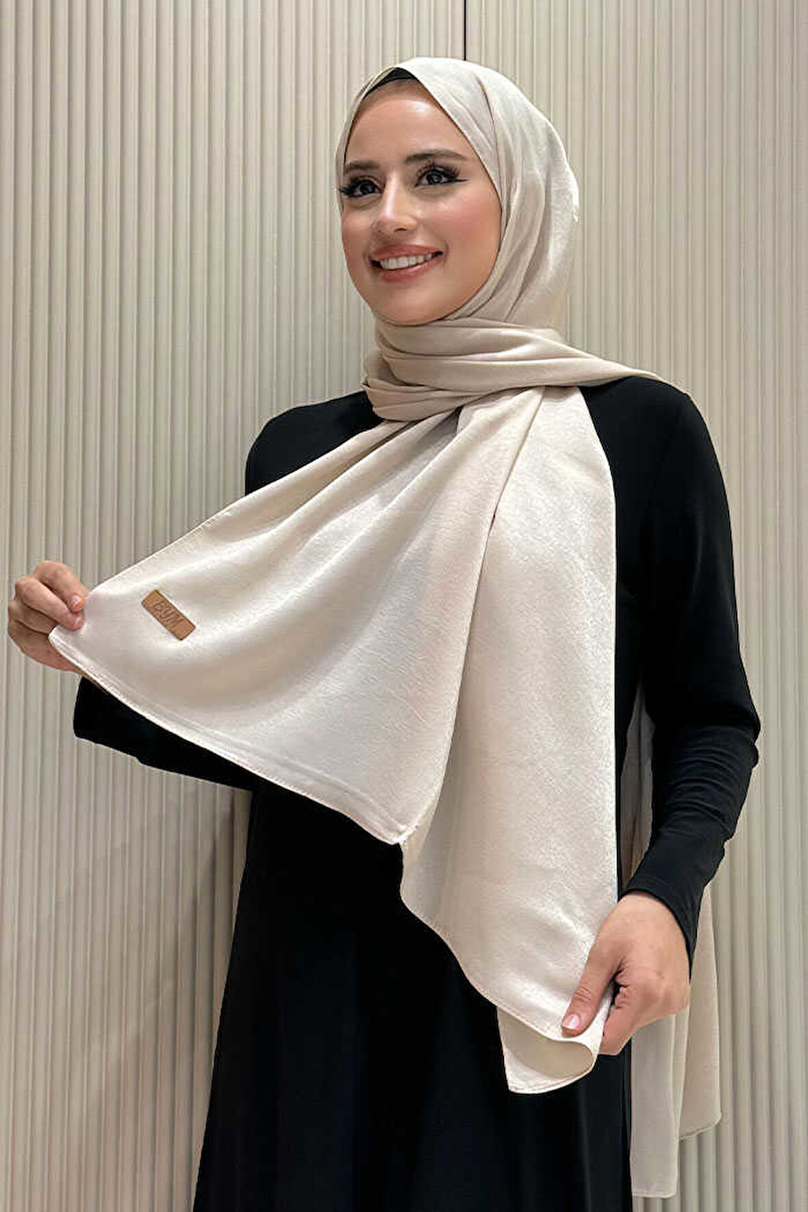 2070 Pamuk Bambu Şal Krem